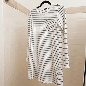 ATM WOMENS SPARKLE STRIPED MINI DRESS
